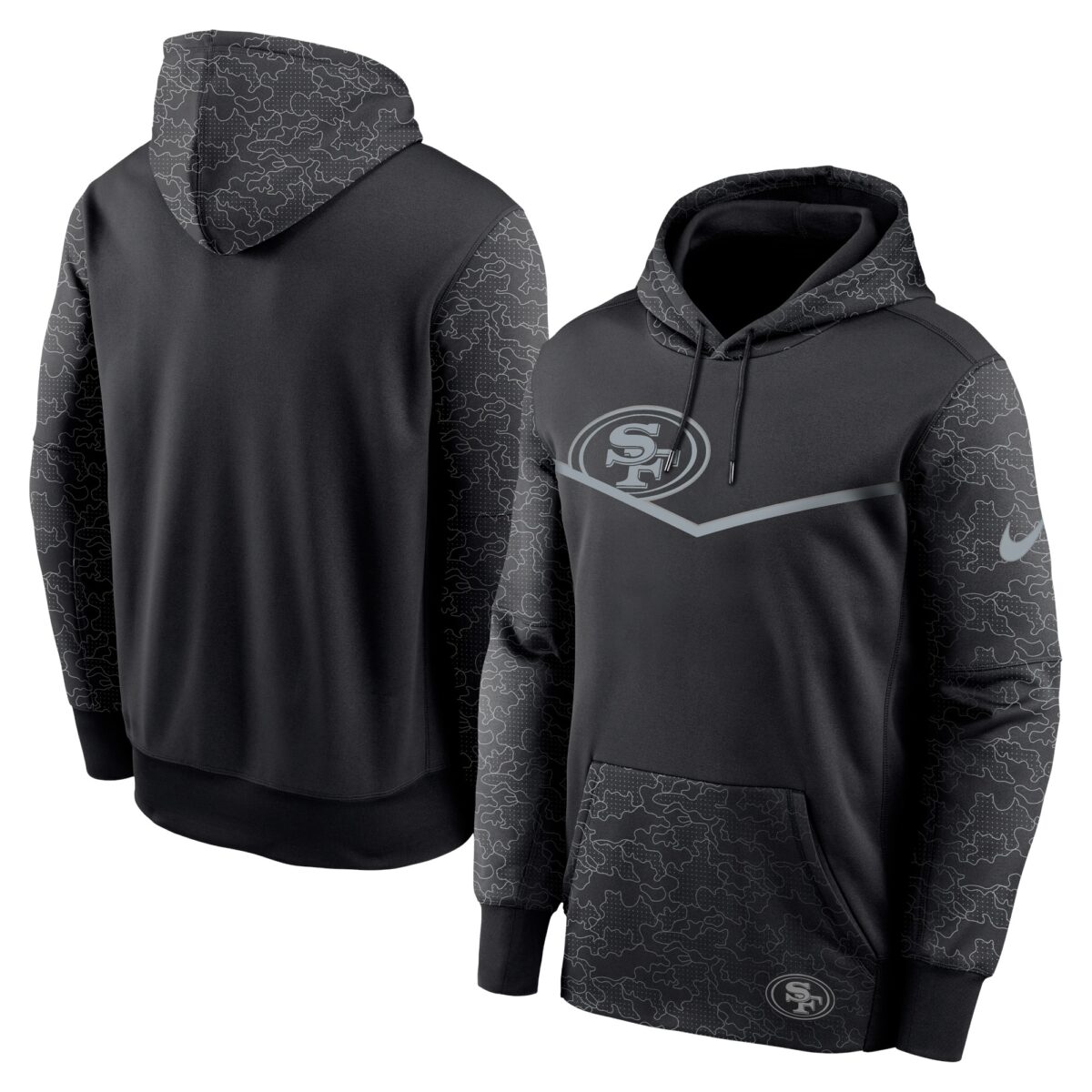 San Francisco 49ers Nike RFLCTV Chevron Pullover Hoodie