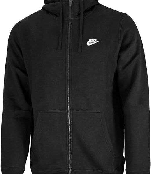 Nike Black Hoodie Mens Zip up