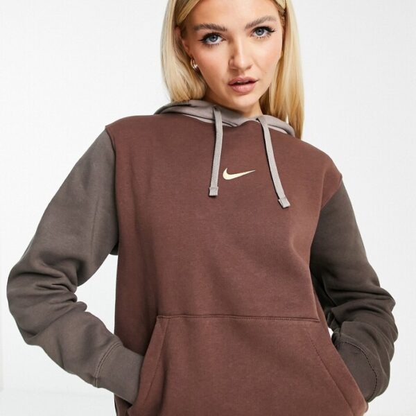 Nike Metallic Hoodie Smokey Mauve US