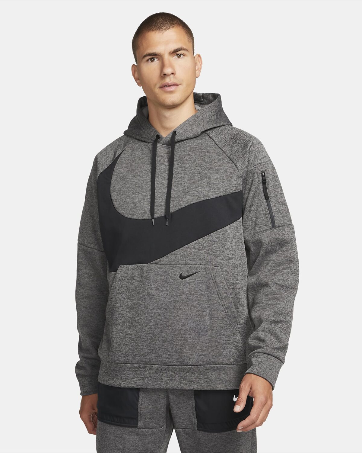 Nike Therma Hoodie-Mens Black or White