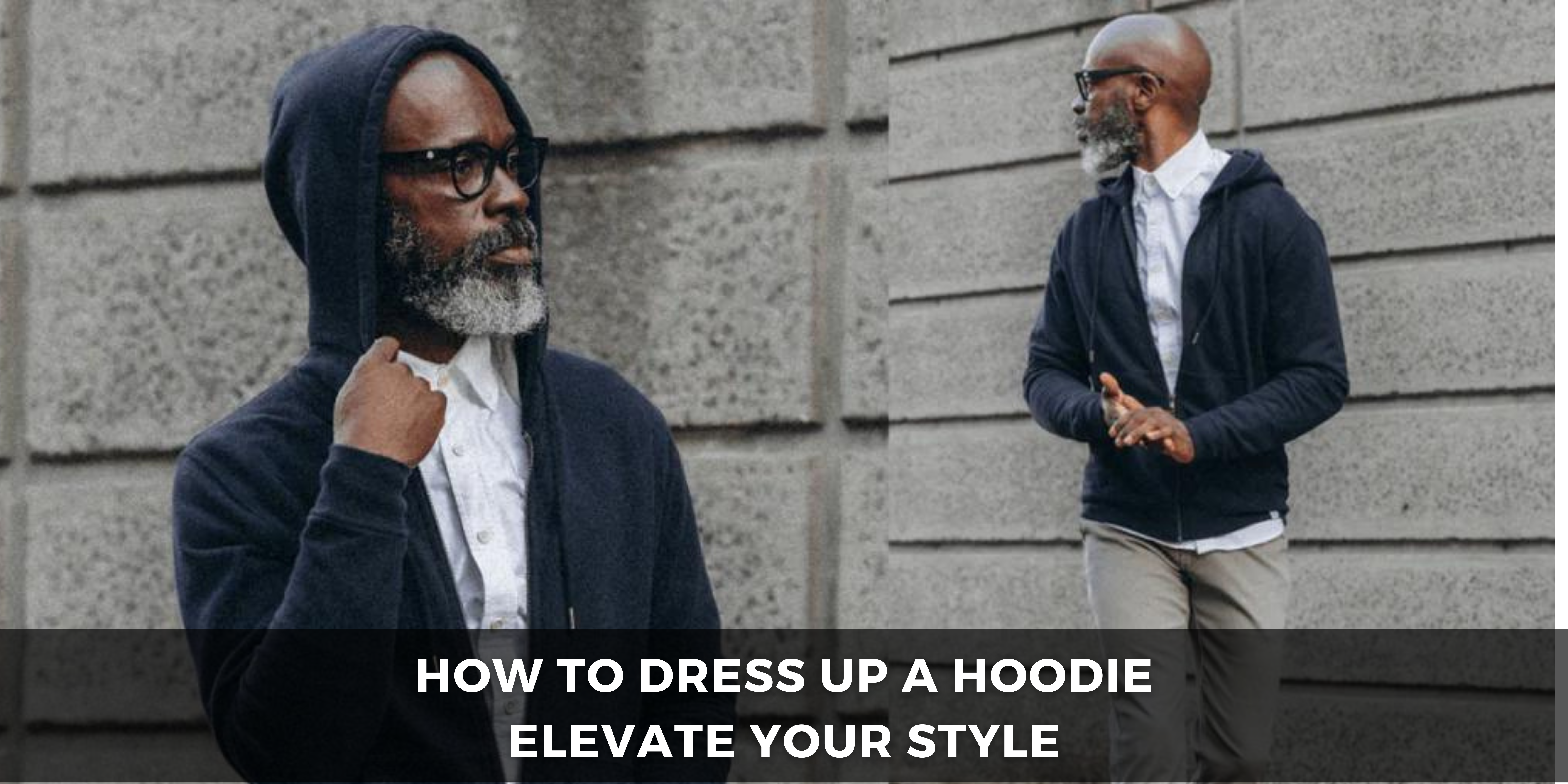 how to dress up a hoodie