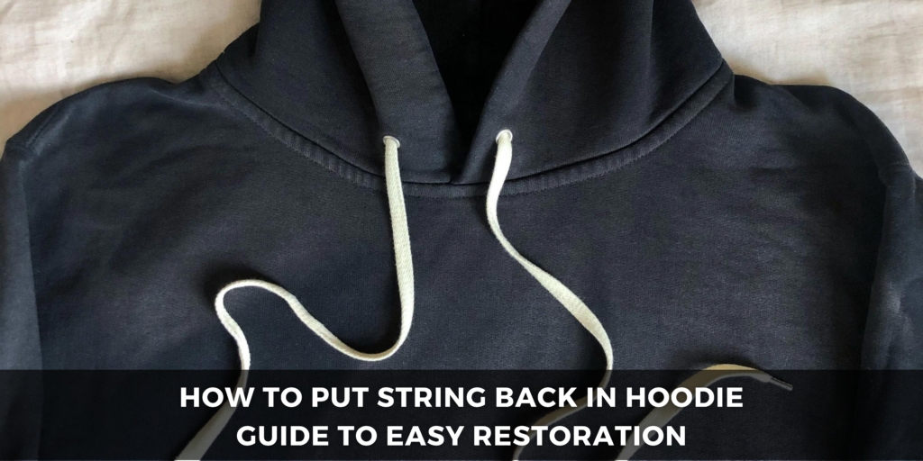 how to put string back in hoodie