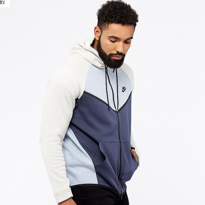 nike tech fleece glacier grey hoodie USA